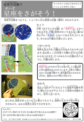 星座早見盤の使い方