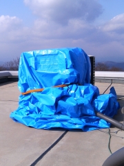 Sky Monitor Cameras Covered with Blue Sheet
