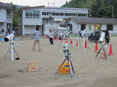 Telescopes for Light-Down in Takanosu