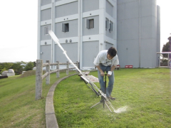 Test Launch of PET Bottle Rocket