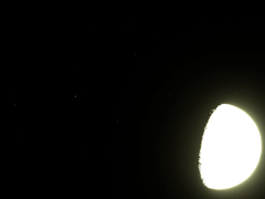 Pleiades Occultation by the Moon on Jan. 25, 2010