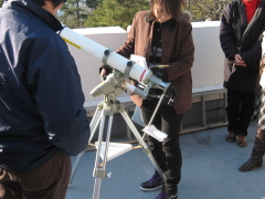 Training for Slewing a Telescope to the Sun